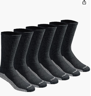 Dickies Men's Dri-tech Moisture Control Crew Socks Multipack
